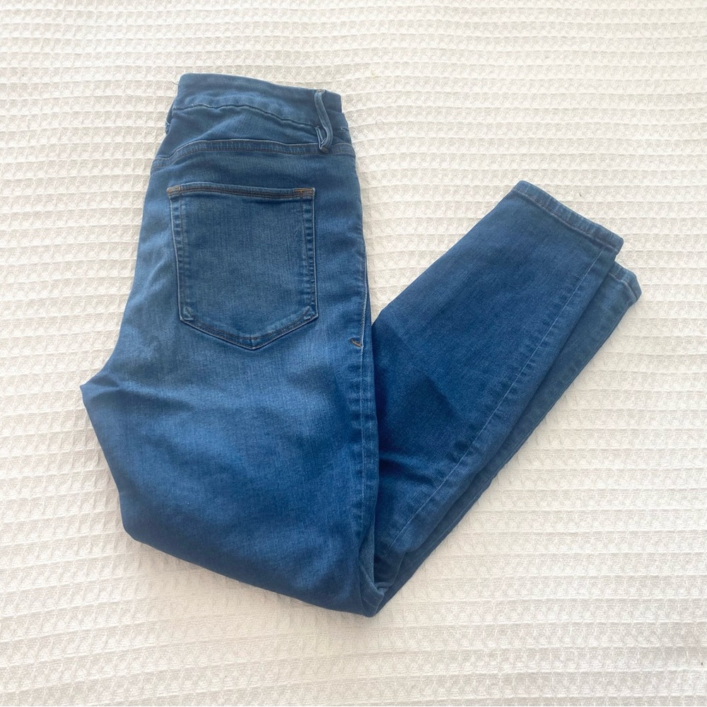 Good American Good Waist Blue Skinny Jeans size 12